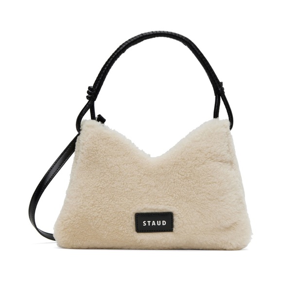 Price Firm - STAUD Shearling Valerie Bag - Picture 2 of 12